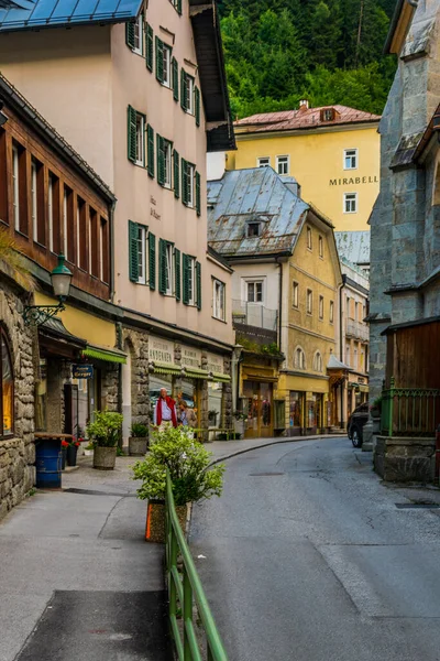 Bad Gastein Austria July 2016 People Walking Historical Part Austrian — стоковое фото