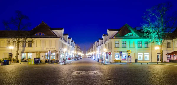 Пешдам Германия Марта 2015 Ночной Вид Небольшую Площадь Возле Потсдама — стоковое фото
