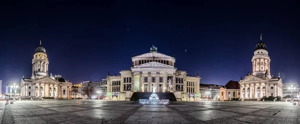 Berlin Tyskland Mars 2015 Nattutsikt Över Gendarmenmarkt Torget Berlin Som — Stockfoto