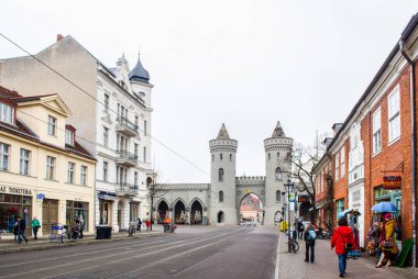 POTSDAM, GERMANY, 11 Mart 2015: Potsdam 'ın bir girişi olarak kullanılan nauener tor.