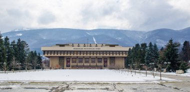 SOFIA, BULGARIA, JANUARY 28, 2015: National historical museum in sofia is situated just under vitosha mountain on the edge of the city.