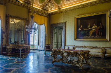 CASERTA, ITALY - JUNE 1: View over interior of Palazzo Reale in Caserta on June 1, 2014. It was the largest palace erected in Europe during the 18th century.