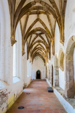 VISEGRAD, HUNGARY 22 Mayıs 2016: Macaristan 'ın Visegrad kentindeki kraliyet sarayının lobisi