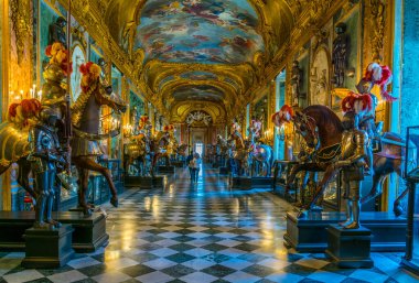 TORINO, ITALY, MARCH 12, 2016: view of an armory of the palazzo reale in the italian city torino.