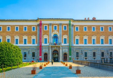 TORINO, İtalya, 12 Mart 2016: Galeria Sabauda - Torino, İtalya arkeoloji müzesi