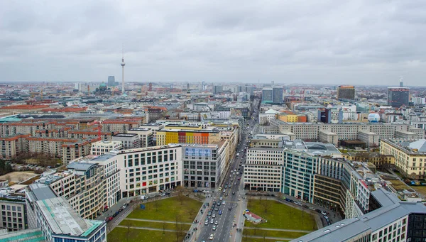 Berlim Alemanha Março 2015 Vista Aérea Berlim Com Monumentos Mais — Fotografia de Stock