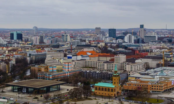 Berlin Germany March 2015 Aerial View Berlin Skyscrapers Kurfirstendamm Business — Stock Photo, Image