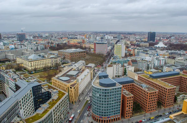 Berlin Germany March 2015 Aerial View Skyscrapers Berlin — Fotografia de Stock