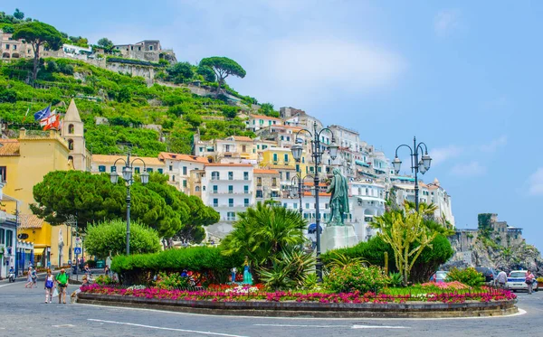 Amalfi Italy June 2014 Picturesque Summer Landscape Town Amalfi Italy — Zdjęcie stockowe