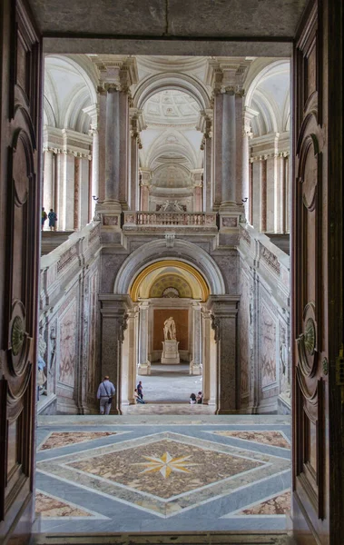 Caserta Italy Ιουνιου Προβολή Του Εσωτερικού Του Palazzo Reale Στην — Φωτογραφία Αρχείου