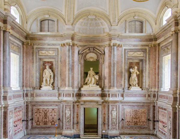 Caserta Itálie Června 2014 Pohled Interiér Palazzo Reale Casertě Byl — Stock fotografie