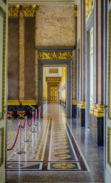 Caserta Olaszország Június Kilátás Palazzo Reale Belső Terére Casertában 2014 — Stock Fotó