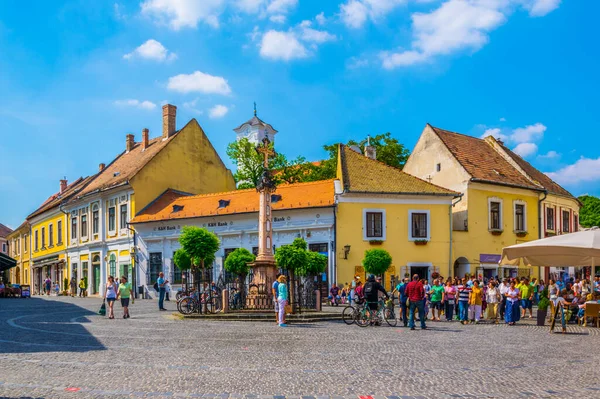 Szentendre Ουγγαρια Μαΐου 2016 Άνθρωποι Περπατούν Στην Κεντρική Πλατεία Ter — Φωτογραφία Αρχείου