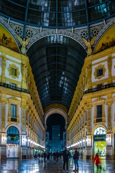 Milano Italie Mars 2016 Vue Sur Une Des Anciennes Galeries — Photo