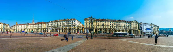 Torino Italia Marzo 2016 Gente Está Paseando Por Plaza Principal —  Fotos de Stock