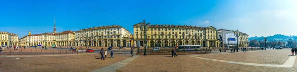 Torino Italia Marzo 2016 Gente Está Paseando Por Plaza Principal —  Fotos de Stock