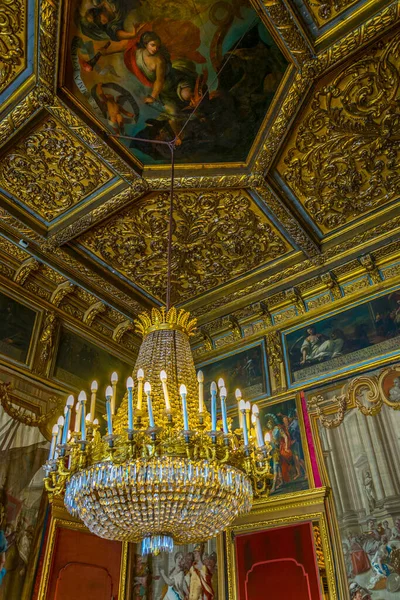 Torino Italy March 2016 View Decorative Ceiling Palazzo Reale Italian — Stock Photo, Image