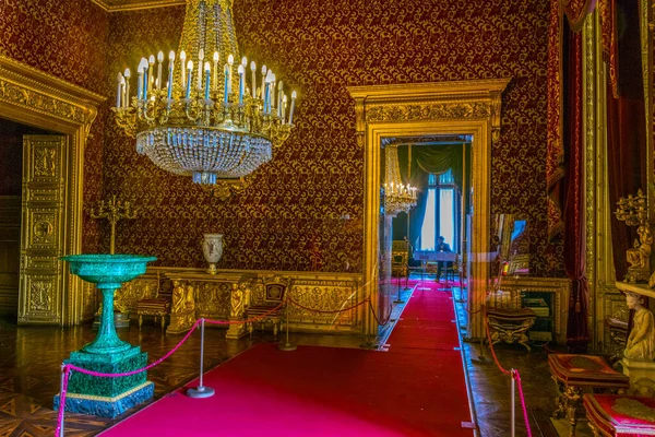 Torino Italy March 2016 View Decorative Chamber Palazzo Reale Italian — 스톡 사진