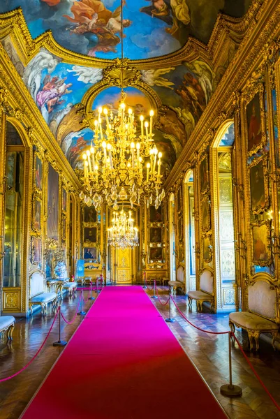 Torino Italy March 2016 View Beautiful Corridor Palazzo Reale Italian — Stock Photo, Image