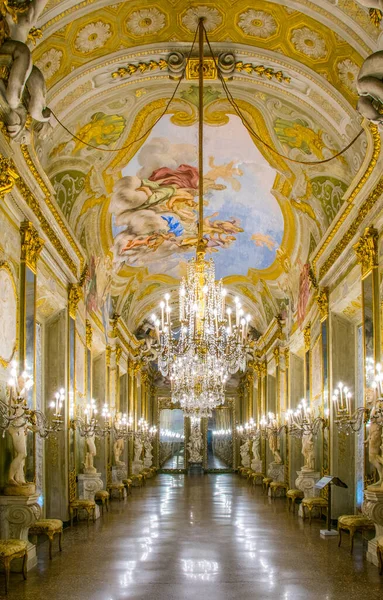 Genoa Italy March 2016 View Mirror Gallery Palazzo Reale Italian — Photo