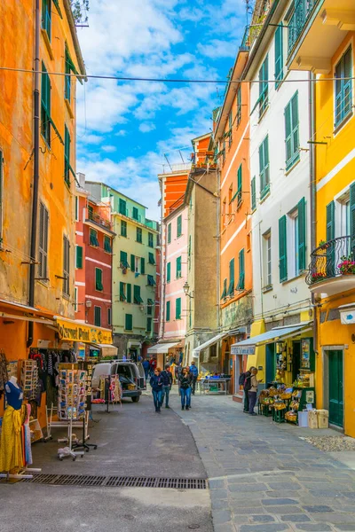 Vernazza Italy March 2016 View Main Street Italian Village Vernazza — Stock Fotó