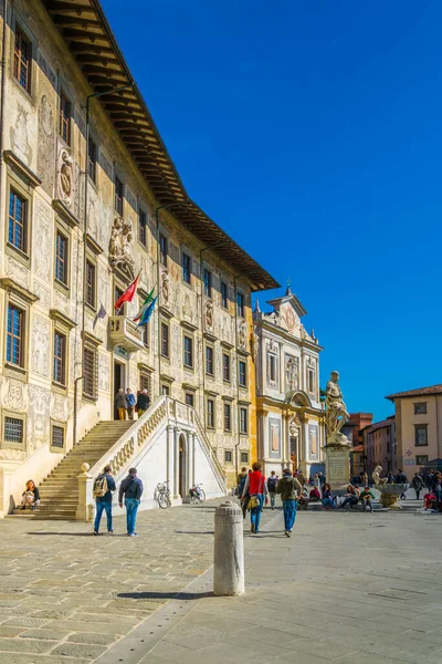 Pisa Italy March 2016 Panoramatic View Piazza Dei Cavalieri Square — Stock fotografie
