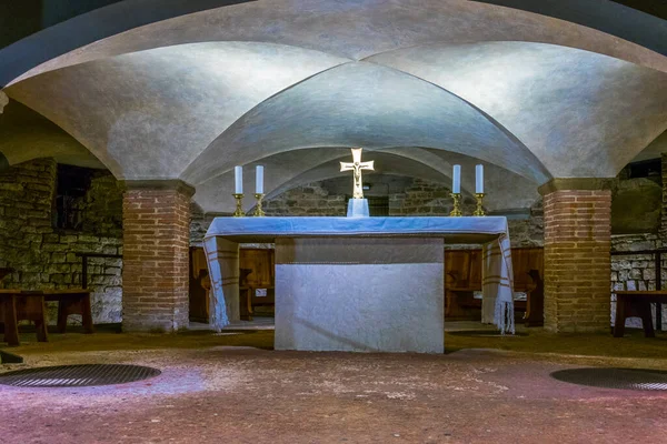 Florence Italy March 2016 Interior Crypt Santa Maria Del Fiore — Foto de Stock