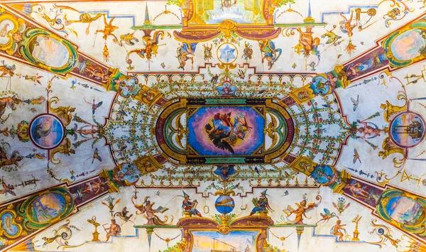 Florence Italy March 2016 Detail Ceiling Uffizi Gallery Florence — Foto de Stock