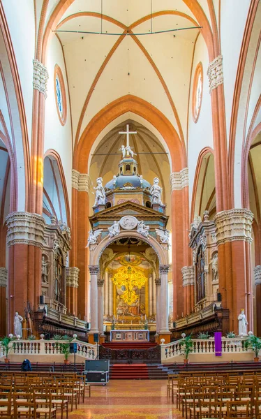 Bologna Olaszország Március 2016 Kilátás Belsejére Basilica San Petronio Olasz — Stock Fotó