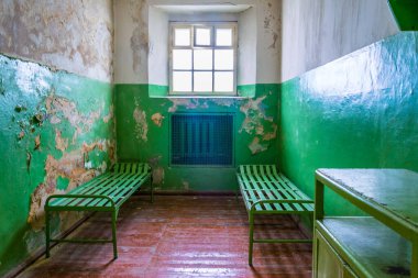 VILNIUS, LITHUANIA, AUGUST 14, 2016: The former KGB prison now the museum of Genocide Victims in the city of Vilnius capital of Lithuania