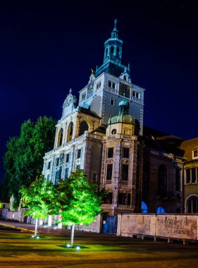 MUNİH, Almanya, 20 AĞUSTOS 2015: Münih, Almanya 'daki Bavyera Ulusal Müzesi