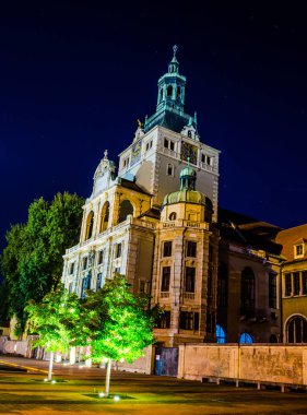 MUNİH, Almanya, 20 AĞUSTOS 2015: Münih, Almanya 'daki Bavyera Ulusal Müzesi