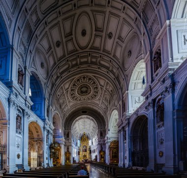 MUNICH, GERMANY, AUGUST 20, 2015: Interior of the St. Michael Church in Munich, Germany