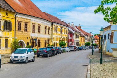 RUST, AUSTRIA, JUNE 18, 2016: View of the Austrian city Rust famous for ist wine and nesting storks.