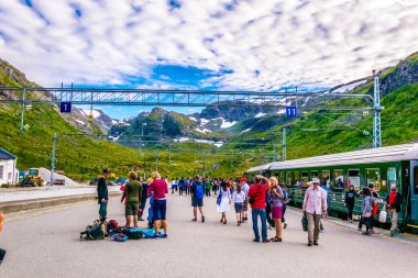BERGEN, NORWAY, AUGUST 23, 2016: View of the flam railway in norway.