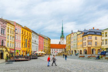 OLOMOUC, CZECH REPUBLIC, APRIL 16, 2016: View of the lower square in the czech city olomouc.