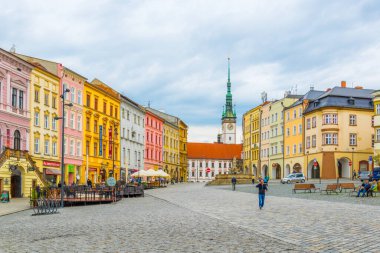 OLOMOUC, CZECH REPUBLIC, APRIL 16, 2016: View of the lower square in the czech city olomouc.