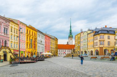 OLOMOUC, CZECH REPUBLIC, APRIL 16, 2016: View of the lower square in the czech city olomouc.