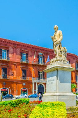 BARI, ITALY, JUNE 20, 2014: Statue of Nicolo Piccinni in Bari Italy