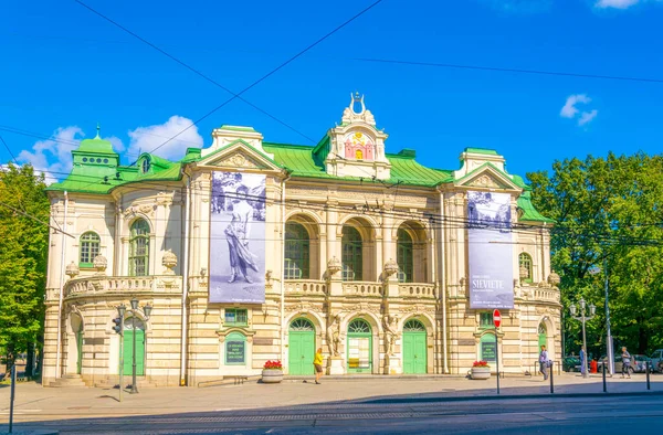 Riga Latvia August 2016 View National Theater Riga Latvia — Stock Photo, Image