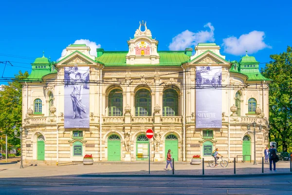 Riga Lettland August 2016 Blick Auf Das Nationaltheater Riga Lettland — Stockfoto
