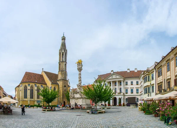 Sopron Hungary June 2016 Ter Main Square Hungarian City Sopron — Stock Fotó