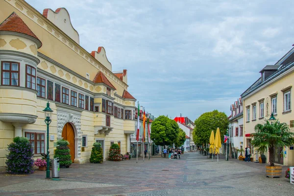 Eisenstadt Austria Giugno 2016 Vista Della Hauptstrasse Strada Principale Della — Foto Stock