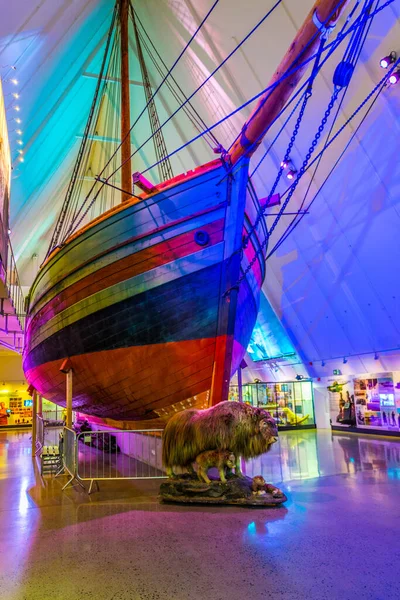 Oslo Norway August 2016 Interior Fram Museum Oslo Norway — Foto de Stock