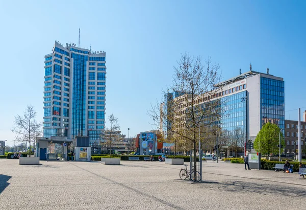 Olomouc República Checa Abril 2016 Praça Frente Principal Estação Trem — Fotografia de Stock