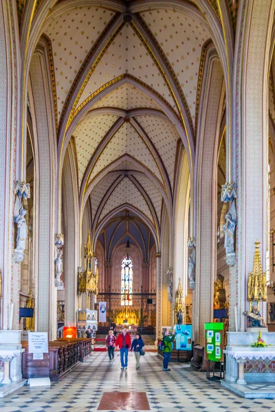 Olomouc Τσεχικη Δημοκρατια Απριλιου 2016 Εσωτερικό Του Καθεδρικού Ναού Του — Φωτογραφία Αρχείου