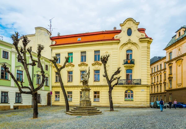 Olomouc Czech Republic April 2016 Вид Улицу Старой Части Чешского — стоковое фото