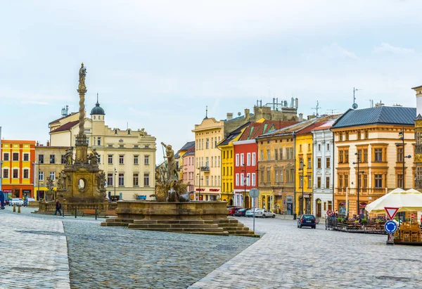 Olomouc Czech Republic April 2016 View Lower Square Czech City — ストック写真