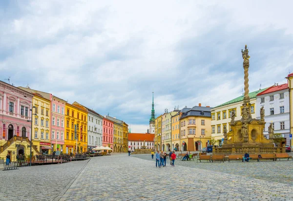 Olomouc Czech Republic April 2016 View Lower Square Czech City — ストック写真