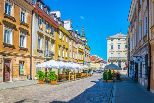 Warsaw Poland August 2016 View Freta Street Old Town Warsaw — Stock Fotó